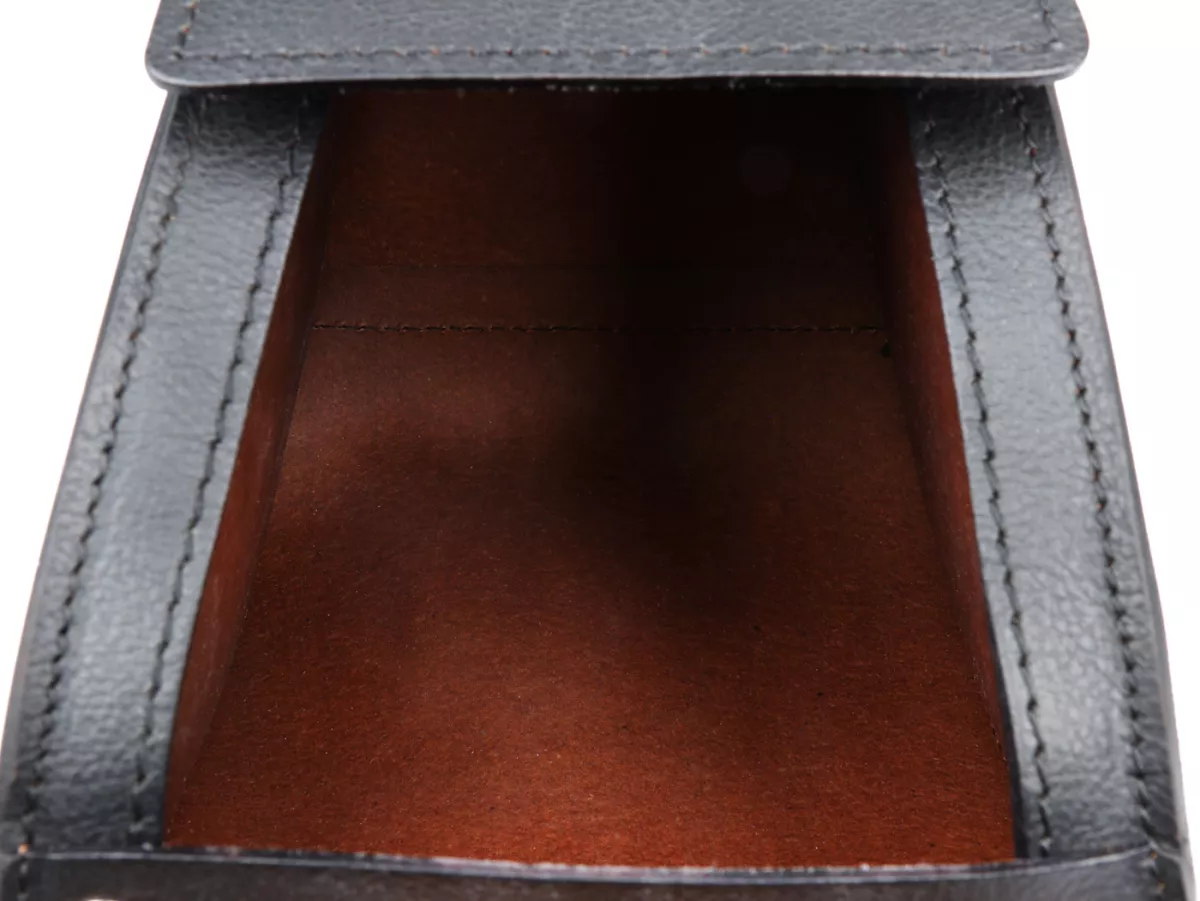 Tunnel bag -PIAGGIO, leather- Vespa GTS/Super - black