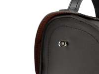 Tunneltasche -PIAGGIO, leder- Vespa PX - zwart