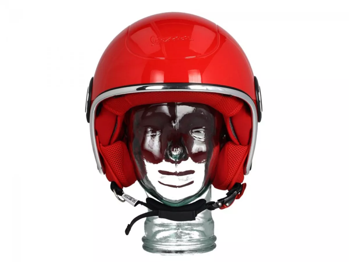 Helm -VESPA VJ1- Helm Jet, (MERAH) Rosso Passione R7 (894) - XS (52-54cm)