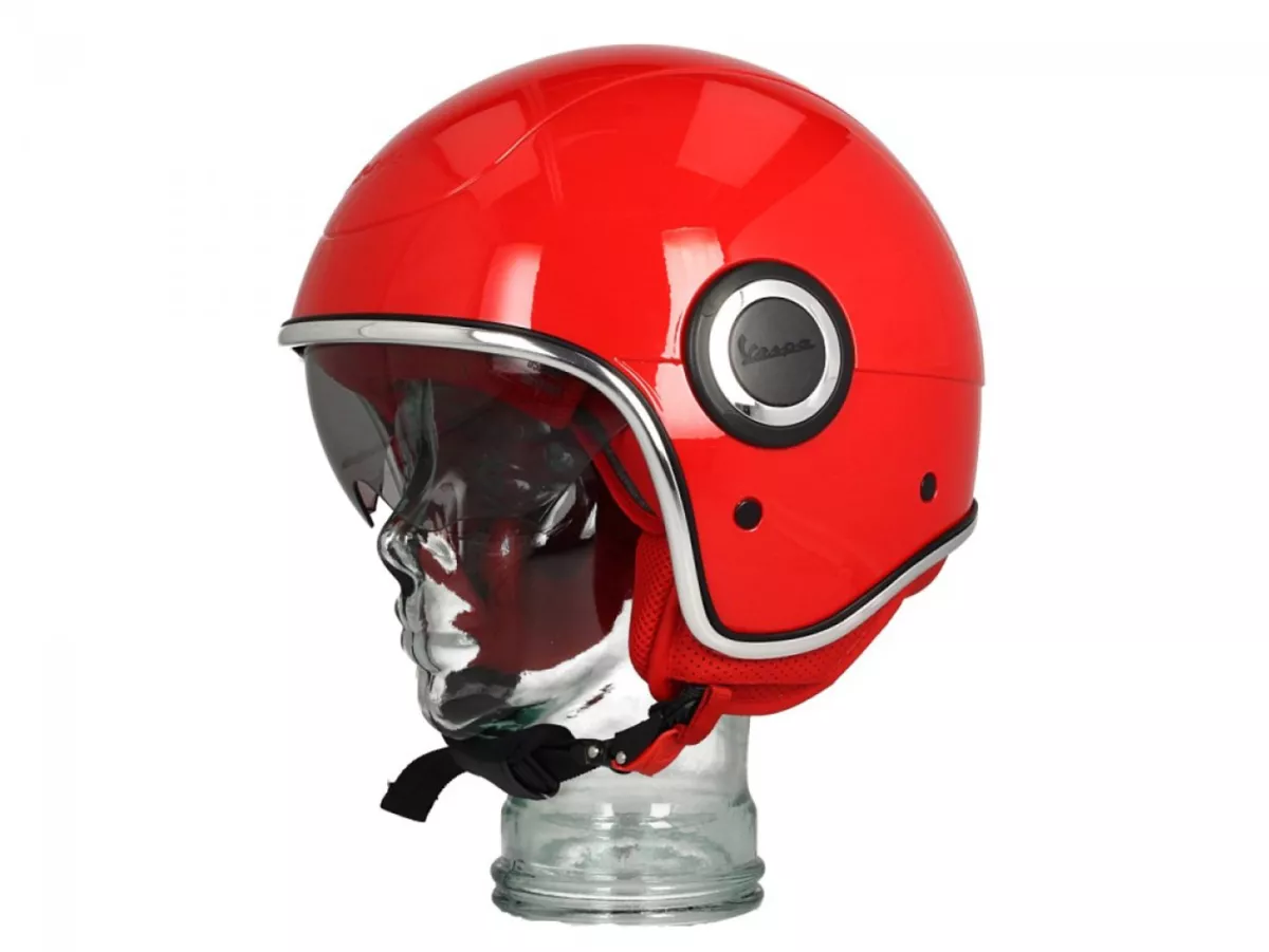 Helm -VESPA VJ1- Helm Jet, (MERAH) Rosso Passione R7 (894) - S (55-56cm)