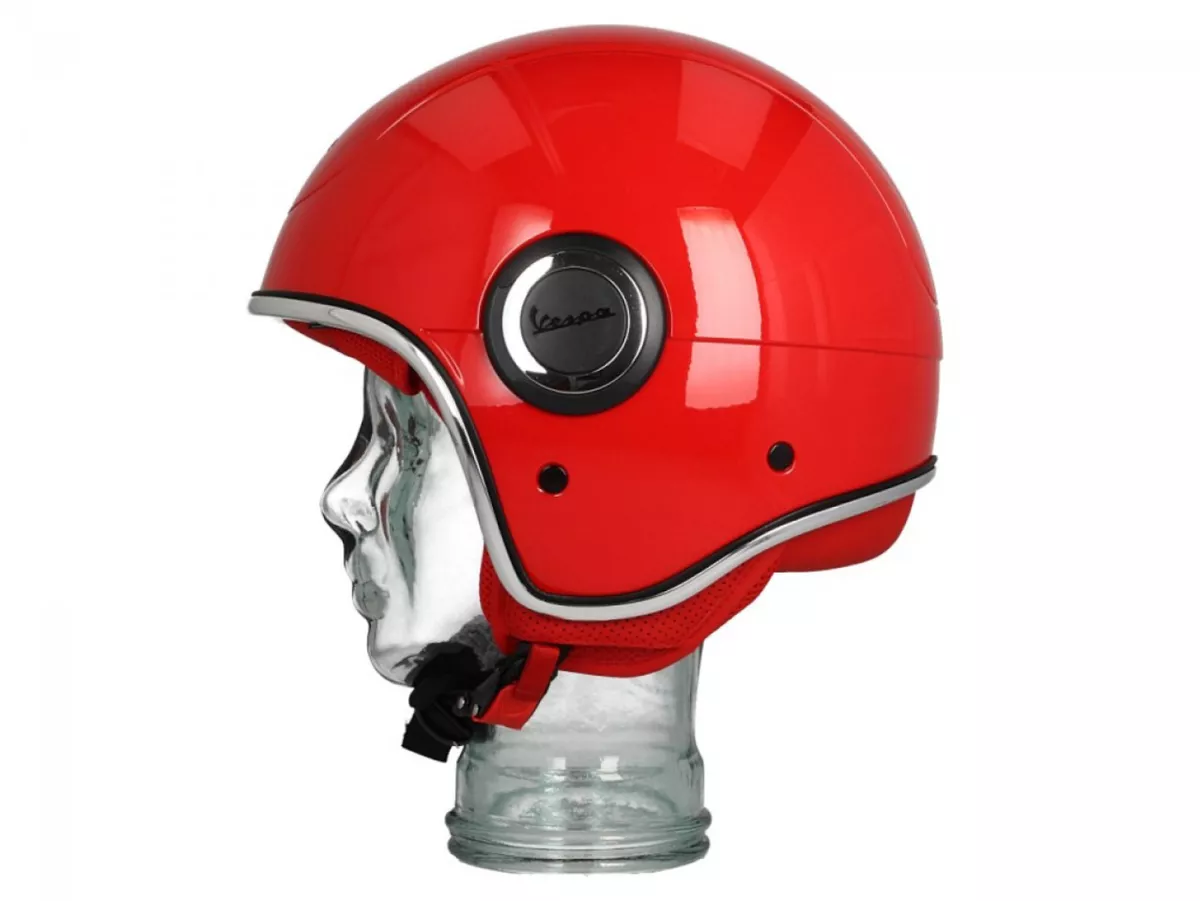 Helm -VESPA VJ1- Helm Jet, (MERAH) Rosso Passione R7 (894) - S (55-56cm)