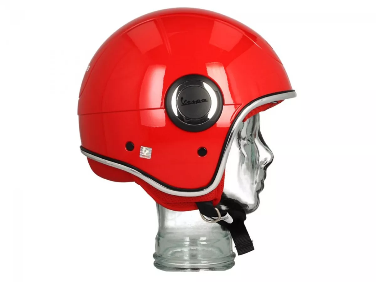 Helm -VESPA VJ1- Helm Jet, (MERAH) Rosso Passione R7 (894) - S (55-56cm)