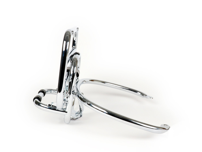 Gepäckträger klappbar hinten -PIAGGIO- Vespa GTS, GTS Super - 125-200-250-300cc - chrom - für GTS/Super Topcase