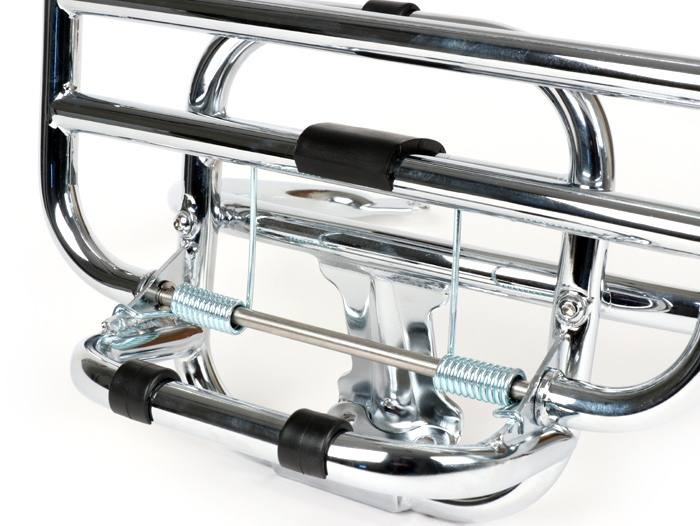 Gepäckträger klappbar hinten -PIAGGIO- Vespa GTS, GTS Super - 125-200-250-300cc - chrom - für GTS/Super Topcase