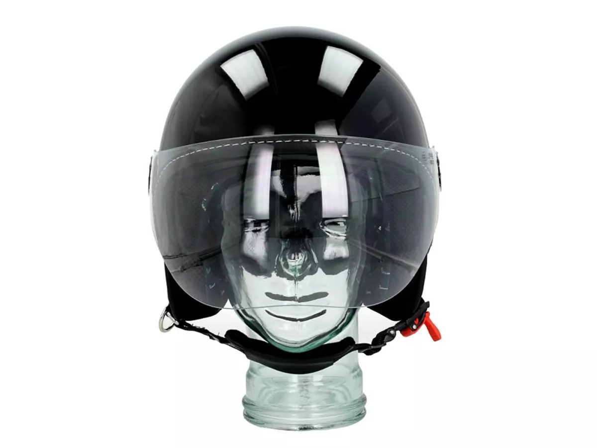 Hjälm -VESPA Visor 3.0- svart lucido (094) XS (52-54cm)