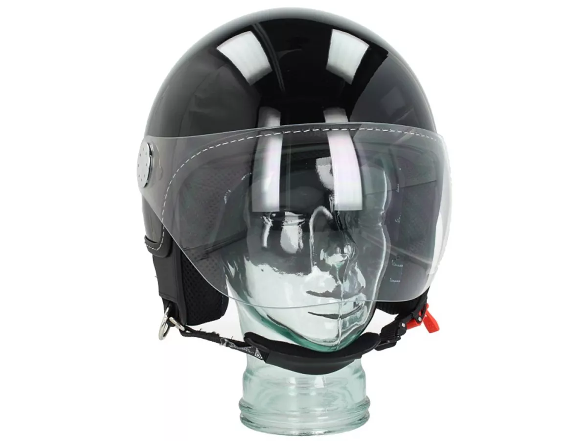 Hjälm -VESPA Visor 3.0- svart lucido (094) XS (52-54cm)