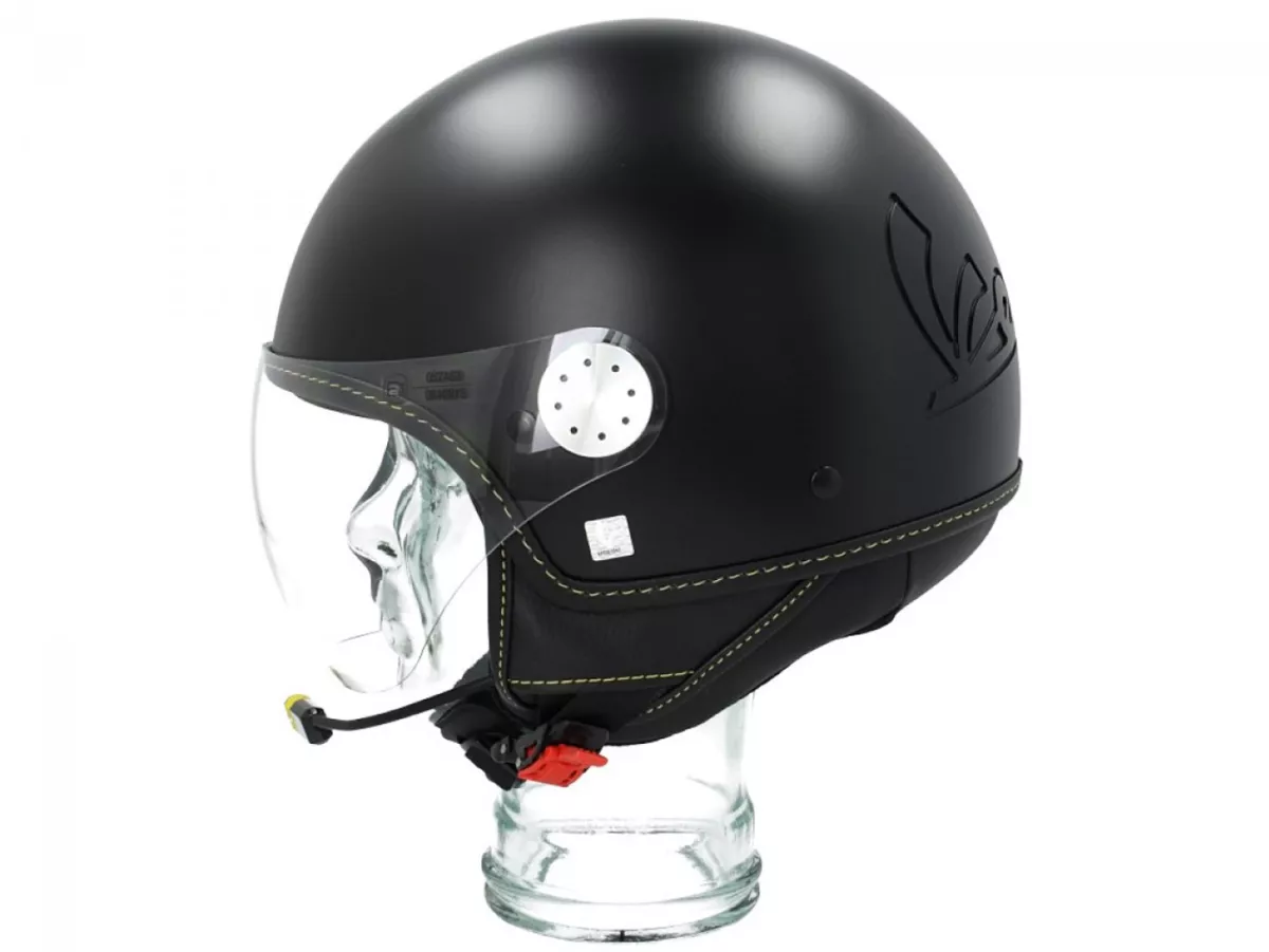 Helm -VESPA Visor BT Super Tech- hitam (nero vulcano (98/A)) - XL (61-62cm)