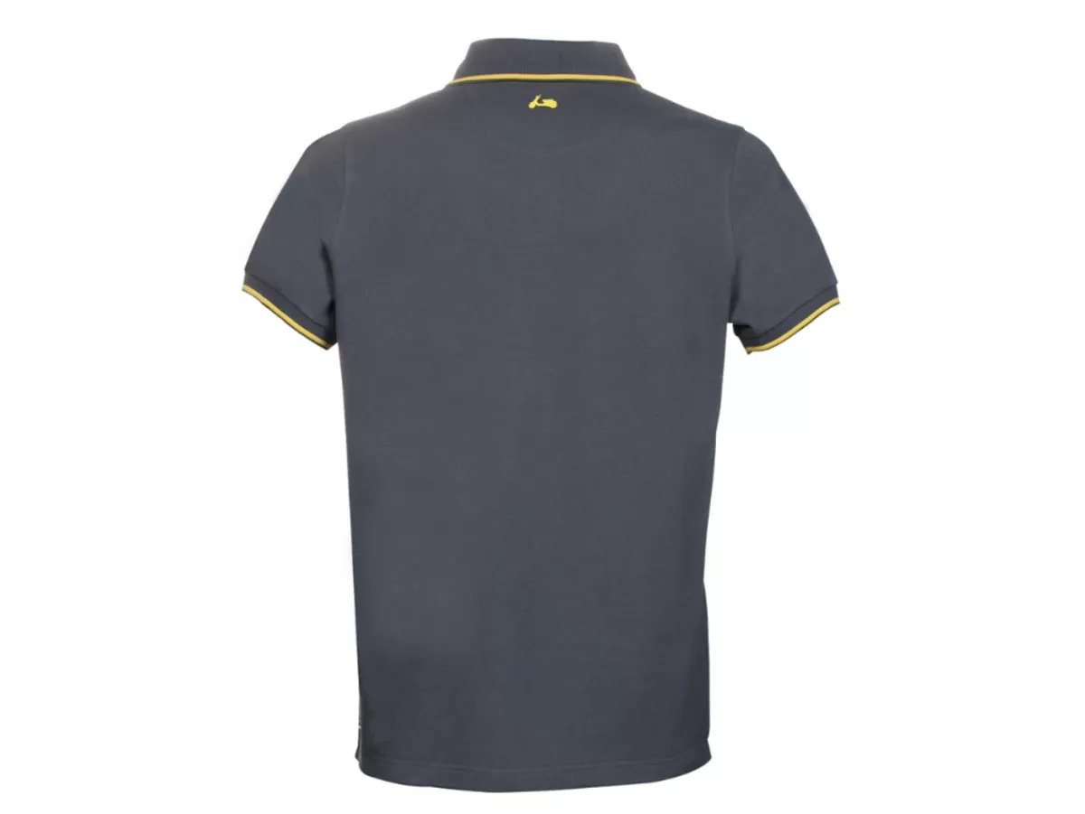 Polo-shirt, men -VESPA Graphic, grey- S