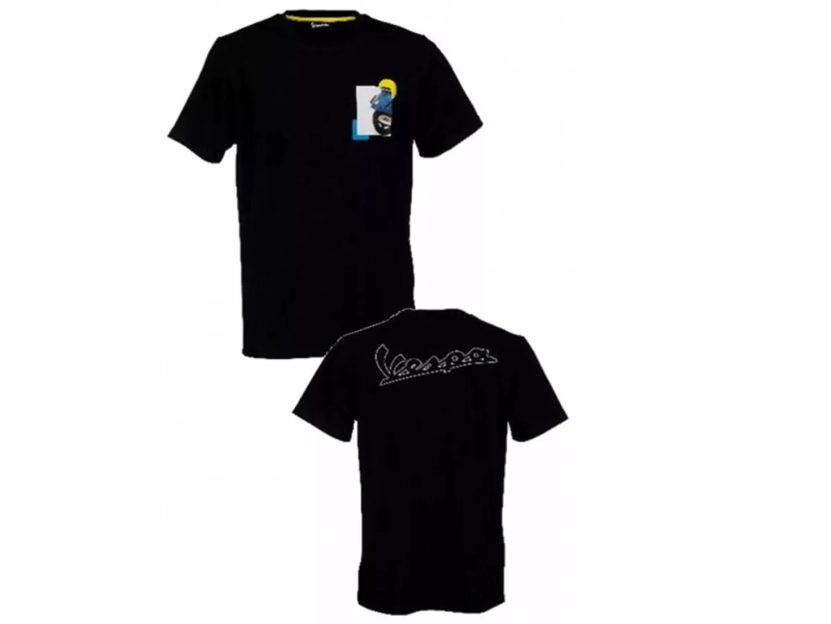 Camiseta -VESPA Heritage Collection- negra - XL