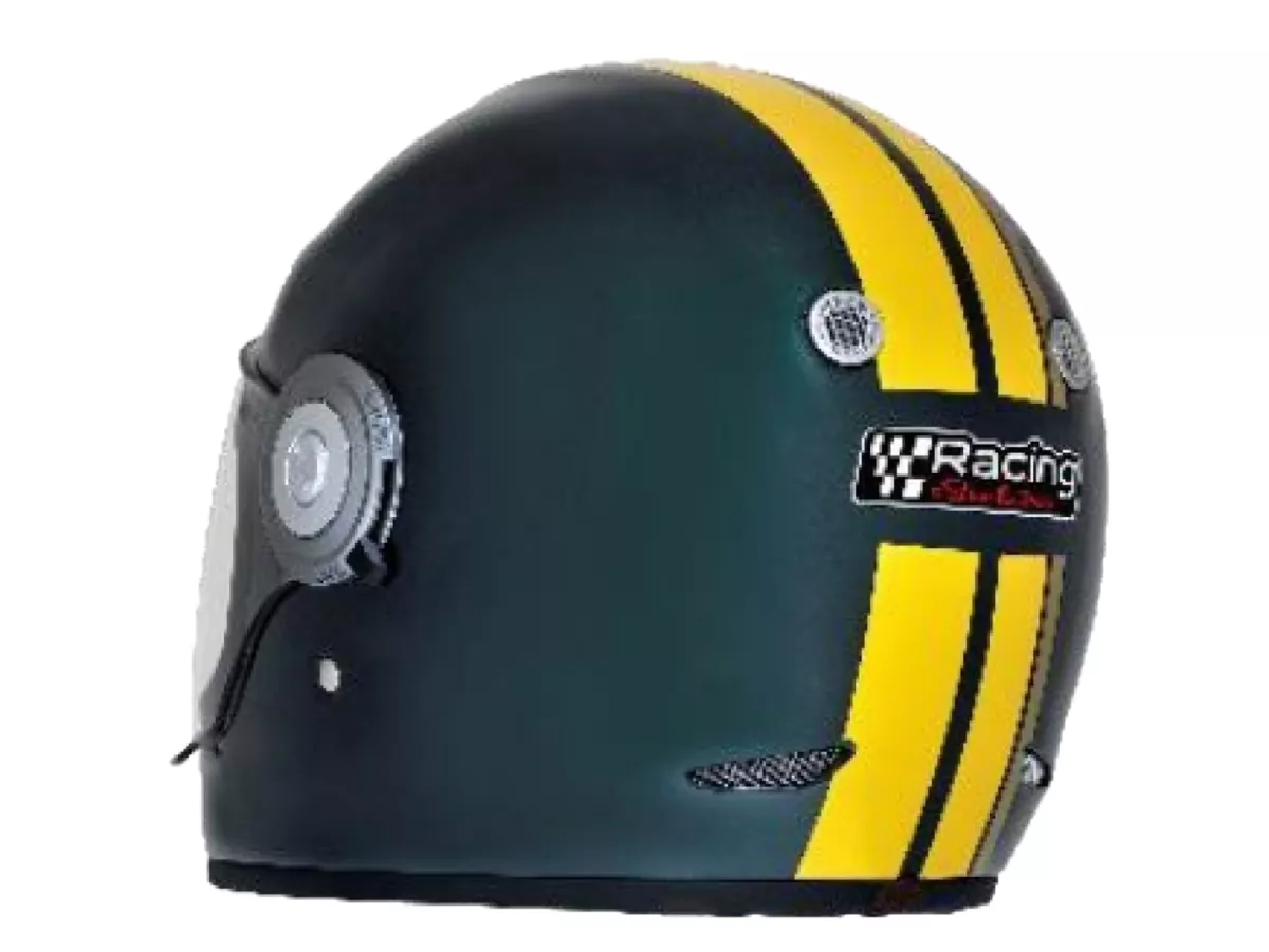 Helm -VESPA integraalhelm- Racing Sixties- groen geel- XS (52-54 cm)