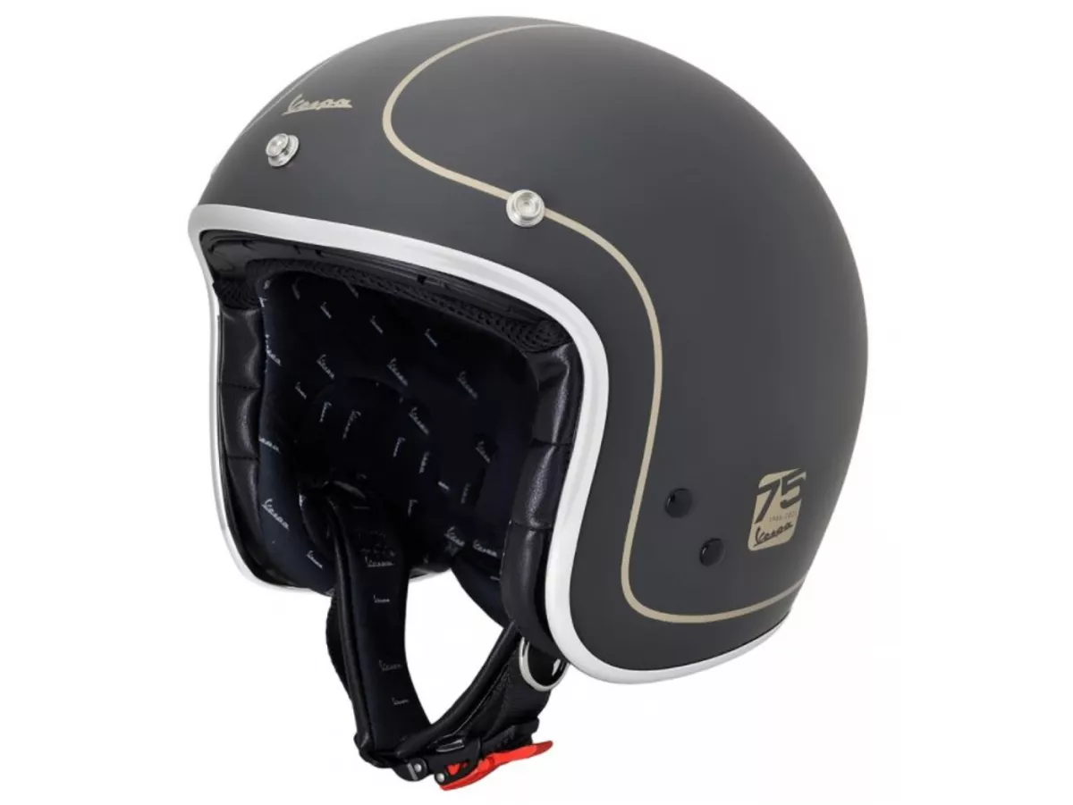 Helm -Helm VESPA Jet 75th Anniversary - hitam - S (55-56 cm)