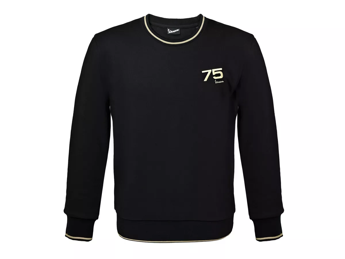Sweat à capuche -VESPA 75th Anniversary- noir  S