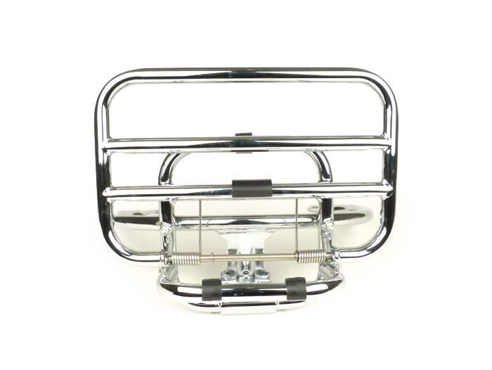 Porte bagages arrière rabattable -PIAGGIO- HQ - Vespa GTS, GTS Super - 125-200-250-300cc - chromé - pour top case GTS/Super