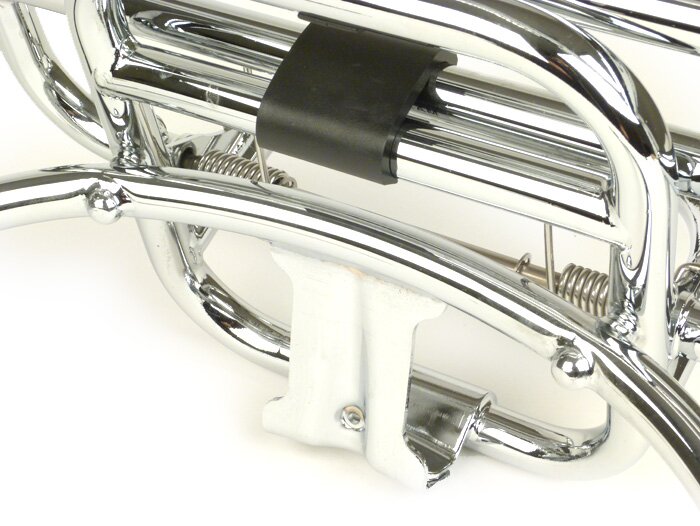 Porte bagages arrière rabattable -PIAGGIO- HQ - Vespa GTS, GTS Super - 125-200-250-300cc - chromé - pour top case GTS/Super