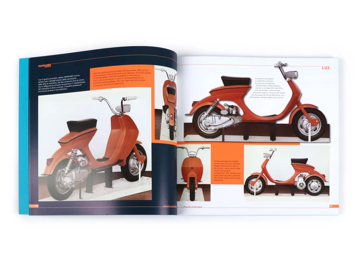 Livre -Lambretta lui, history, models and documentation- de Vittorio Tessera (italien, anglais, 120 pages, en couleur)