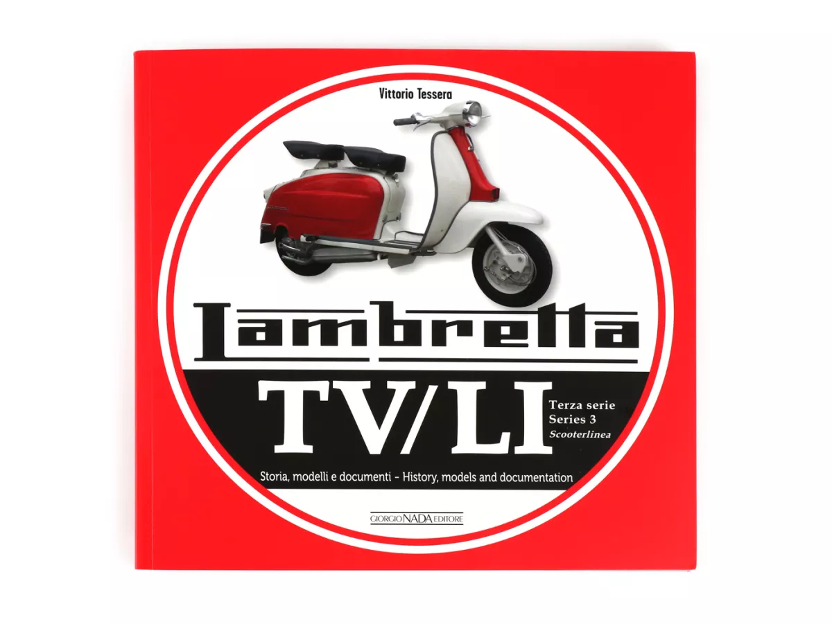 Boek -Lambretta TV, LI Series 3 Scooterlinea, geschiedenis, modellen en documentatie- door Vittorio Tessera (Italiaans, Engels, 120 pagina's, kleur)
