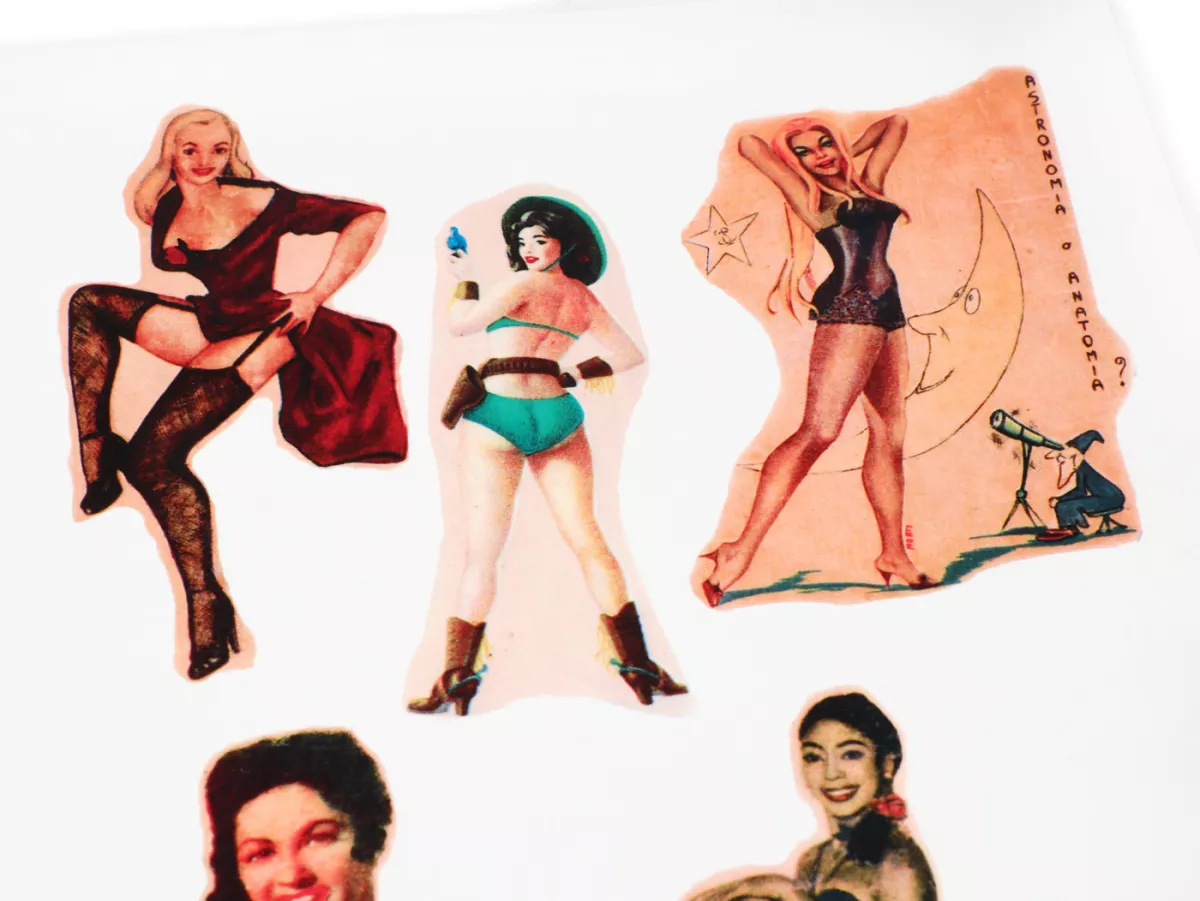 Fotos acuáticas - motivo Pin up 3, hoja DIN A4 con 6 motivos