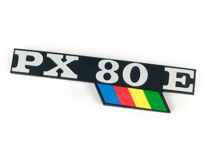 Zijklep belettering -OEM KWALITEIT- PX80 E- Vespa PX80E Lusso (1983-)