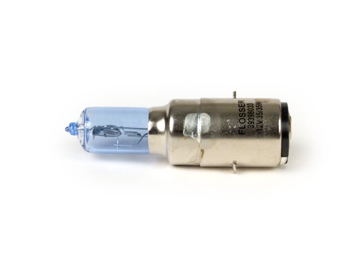 Lampadina -BA20d- 12V 35/35W alogena - Blu