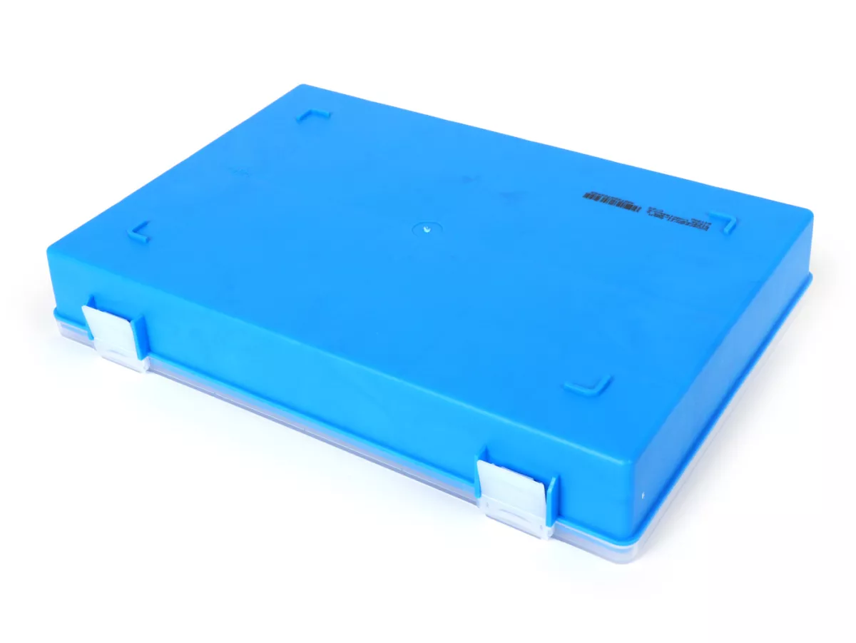 Sorteerbox - Schroefbox -HÜNERSDORFF- 225x335x55 mm, blauw, 24 vakken