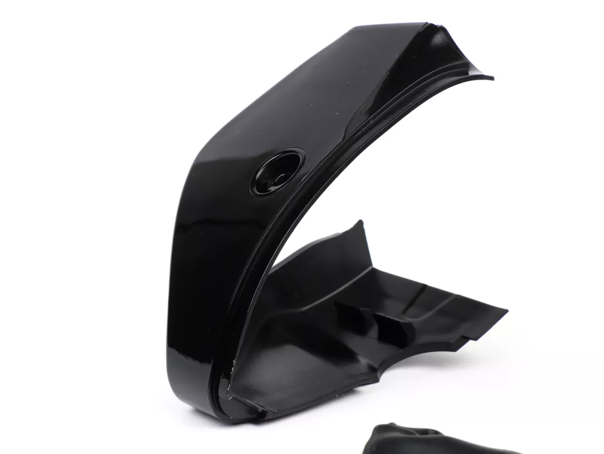 Switch unit kiri -DMP- VESPA Primavera 50 2T/4T, Sprint 50 2T/4T - termasuk sampul depan - hitam mengkilap