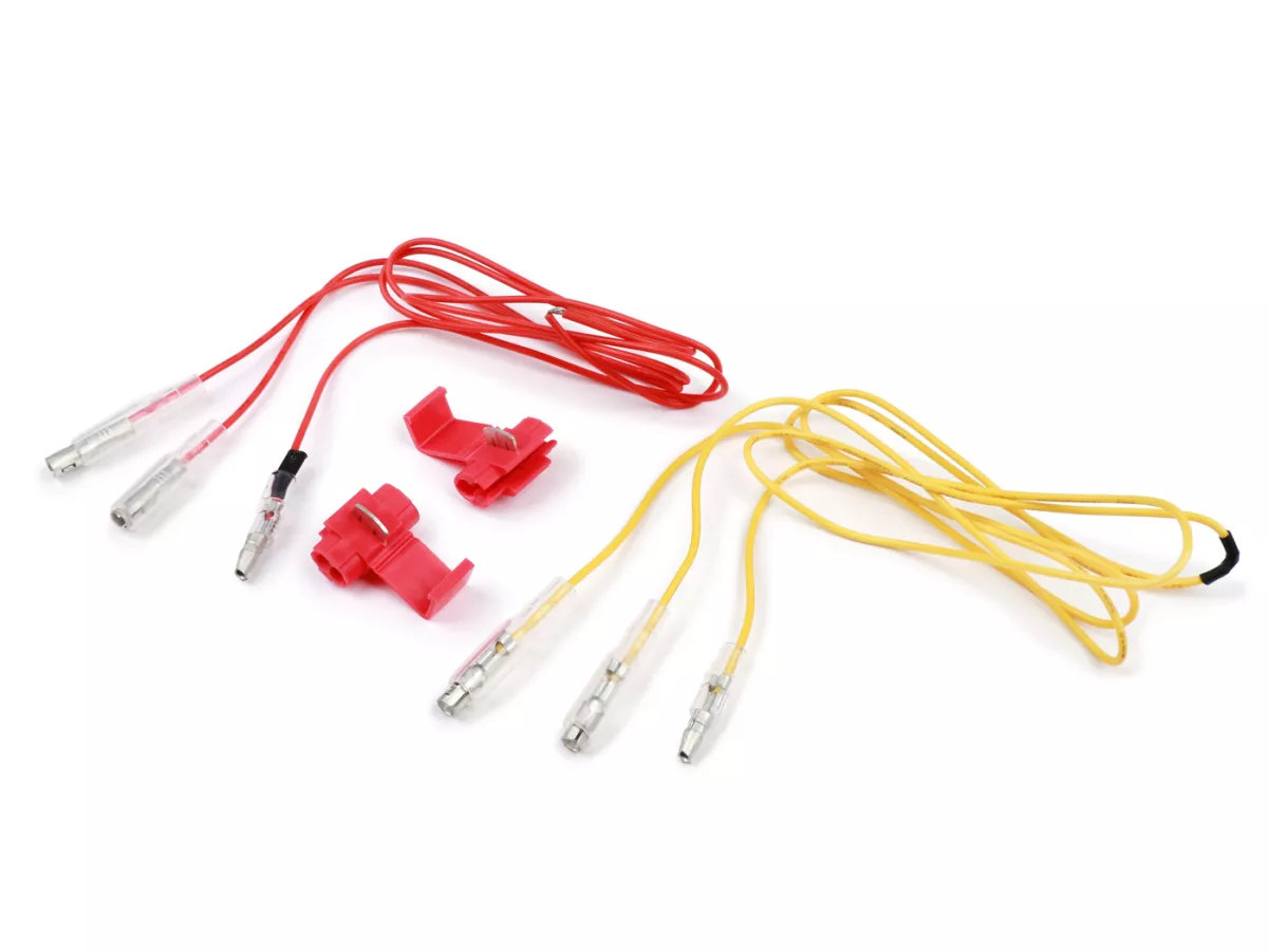 Knipperlichtenset -POWER 1- LED Sport (E-markering)- Vespa Primavera, Sprint - gerookt / zwart getint - achter - helder glas