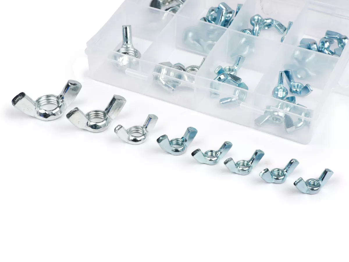 Boîte d'assortiment d'écrous à oreilles -OEM- M4-M12, 40 pcs.