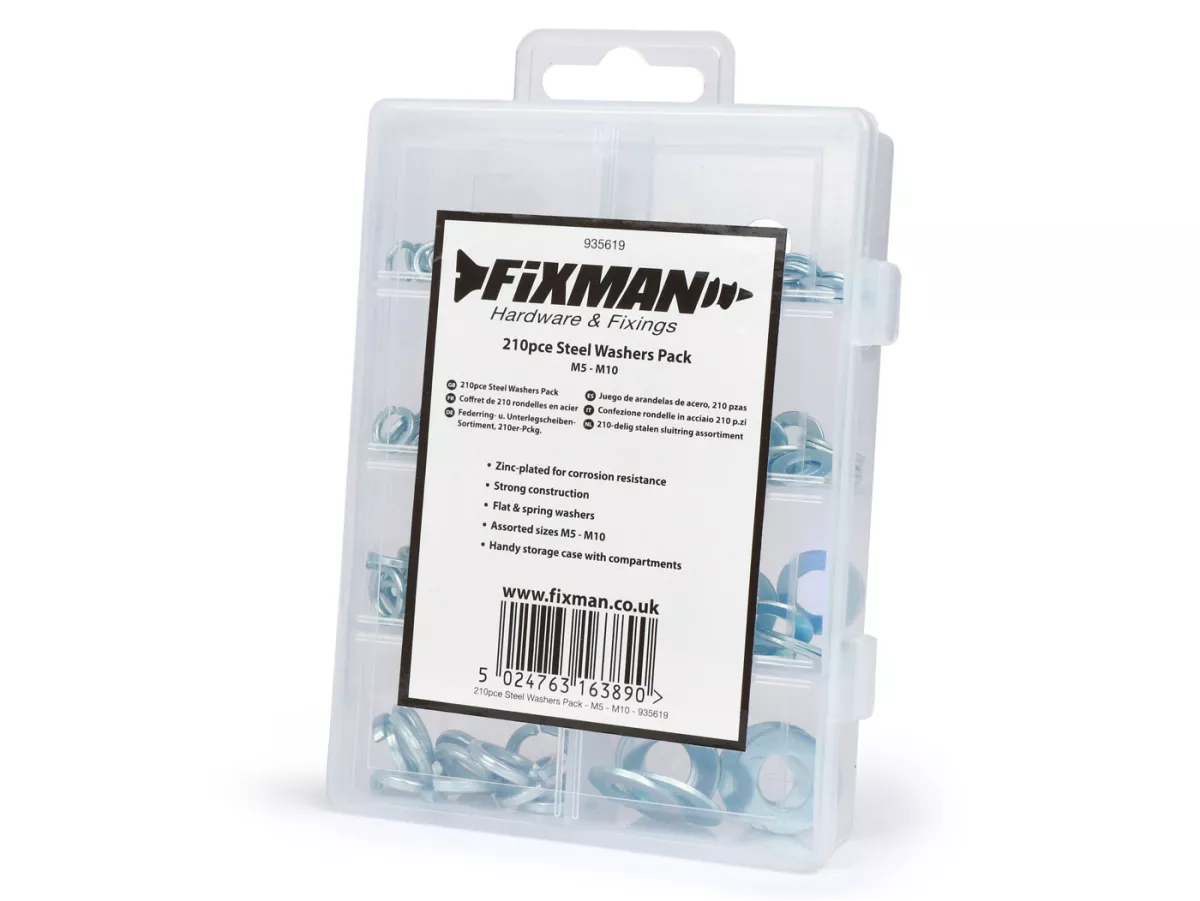 Boîte d'assortiment de rondelles -OEM- M5-M10, 210 pcs.
