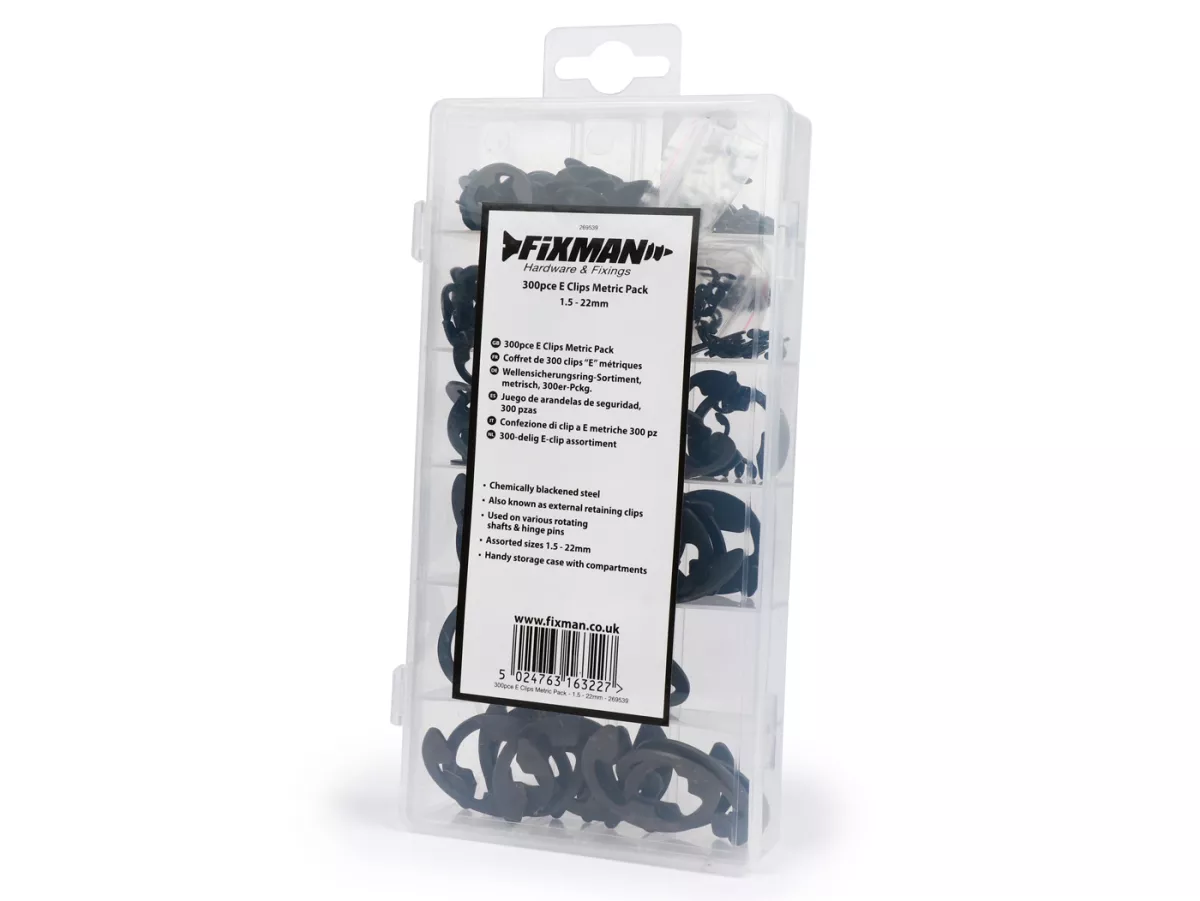 Assortimentsdoosje borgringen -OEM- schacht DIN6799, Ø=1,5-22 mm, 300 st.