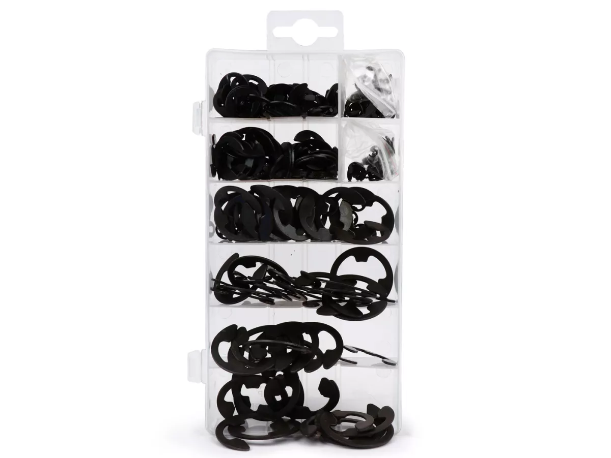 Assortimentsdoosje borgringen -OEM- schacht DIN6799, Ø=1,5-22 mm, 300 st.
