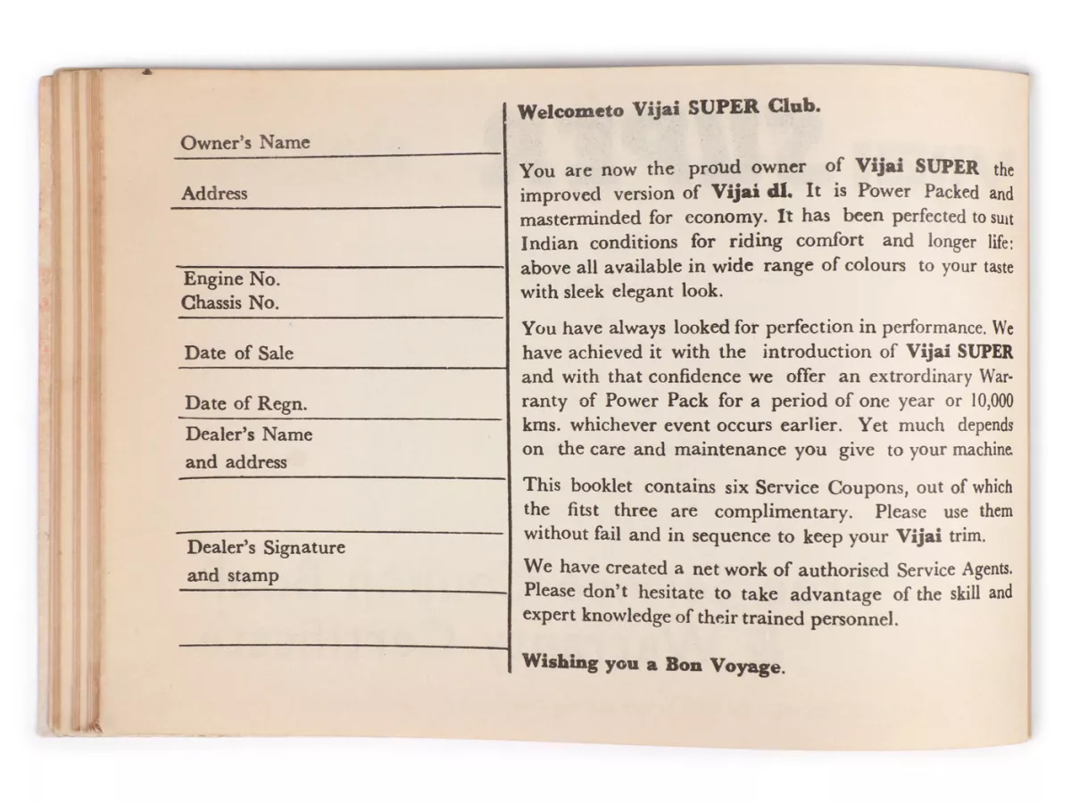 Manual de instrucciones (NOS) -LAMBRETTA- GP / dl 150