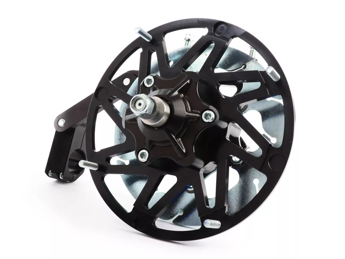 Freno de disco Casadisc Anti-Dive -CASA PERFORMANCE- Lambretta LI, LIS, SX, TV, DL, GP - incl. pinza de freno - negro