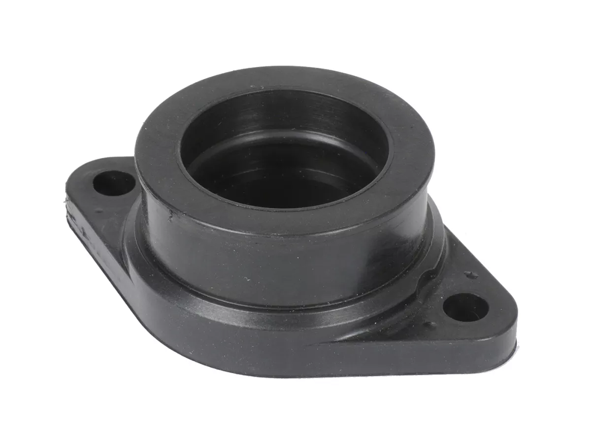 Aansluitrubber met flens carburateur/inlaatspruitstuk -Casa Lambretta- AW=30mm, gatafstand=60mm - geschikt voor PHBL 24-25, Mikuni TM24 , TM28