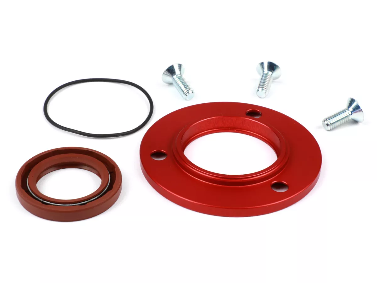 Tapa disco cojinete de bolas cigüeñal (lado motor) con junta tórica -CASA PERFORMANCE- Lambretta Lui75 S/SL, J125 (4 velocidades)
