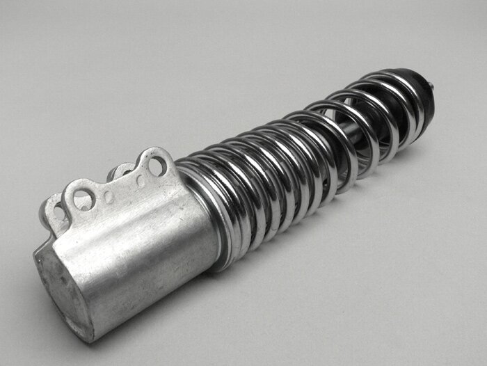 Shock absorber front -PIAGGIO, 210mm- Vespa LX50, LX 125, LX150, LXV50, LXV125, S50, S125, S150 - chrome