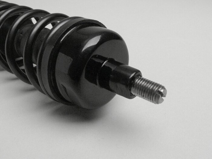 Shock absorber front -PIAGGIO, 210mm- Vespa LX50, LX 125, LX150, LXV50, LXV125, S50, S125, S150 - black