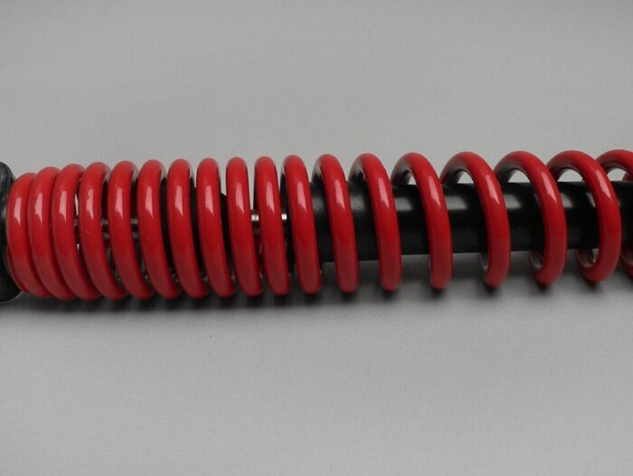 Shock absorber rear -PIAGGIO, 300mm- Vespa LX50, LXV50, S50, ET2 50, ET4 50 - red