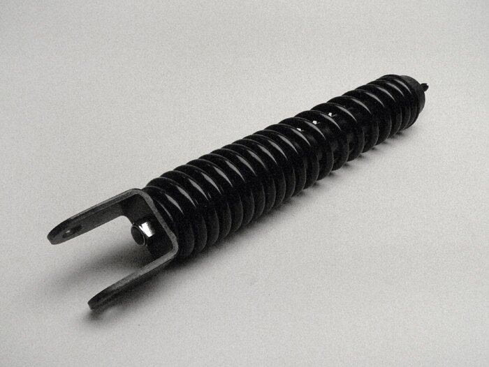 Shock absorber rear -PIAGGIO, 300mm- Vespa LX50, LXV50, S50, ET2 50, ET4 50 - black