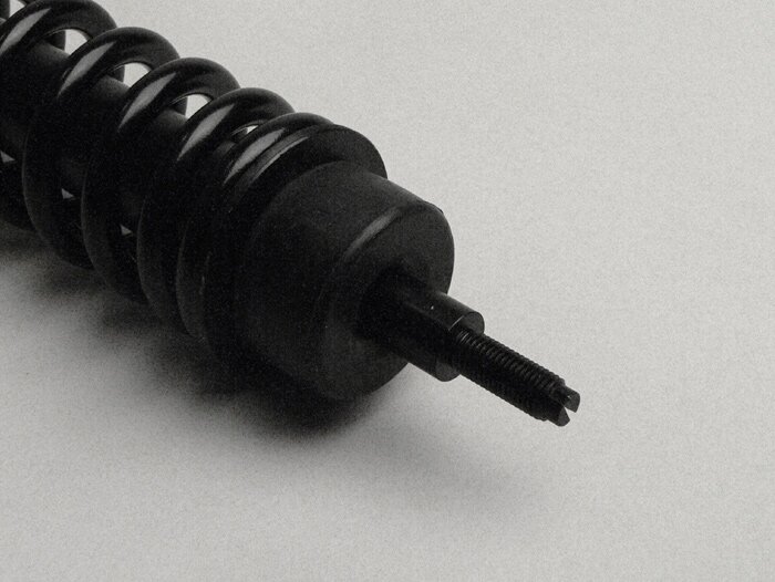 Shock absorber rear -PIAGGIO, 300mm- Vespa LX50, LXV50, S50, ET2 50, ET4 50 - black