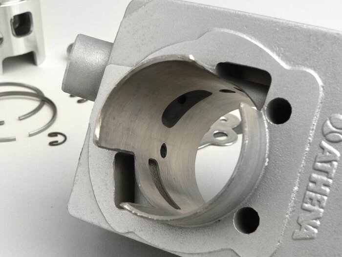 Cylinder -ATHENA 72 cc Alu Ø46mm- Piaggio Bravo, Ciao, Boxer (gudgeon pin = Ø 10mm) - milling engine casing is required