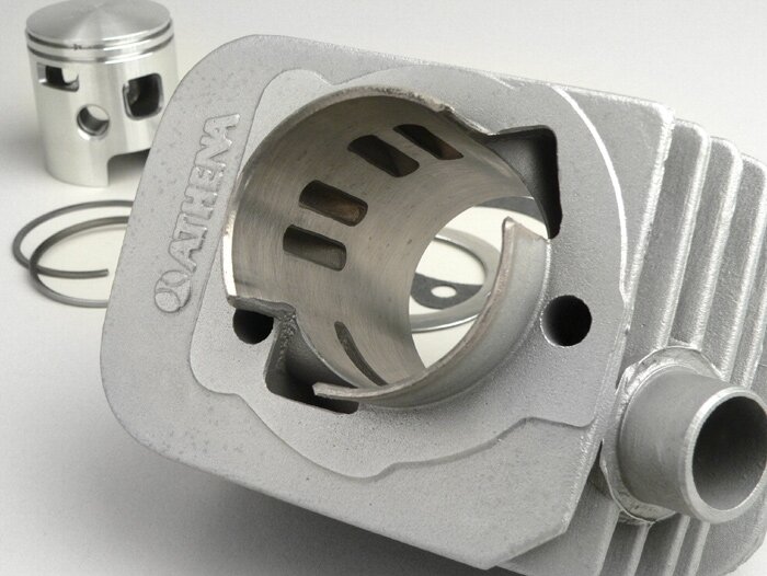 Cylinder -ATHENA 72 cc Alu Ø46mm- Piaggio Bravo, Ciao, Boxer (gudgeon pin = Ø 10mm) - milling engine casing is required