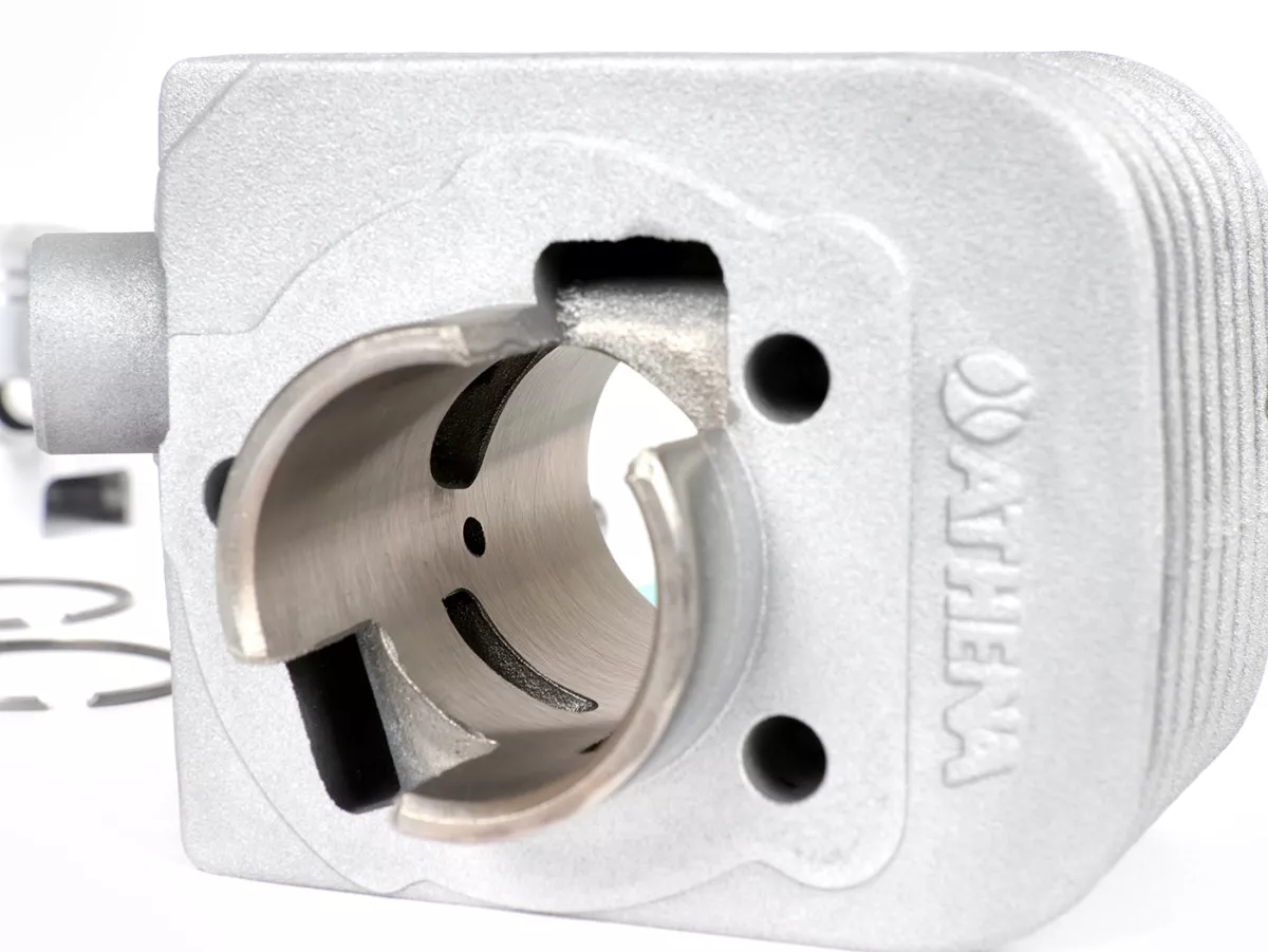 Cylinder -ATHENA 50 cc Alu Ø38,4mm- Piaggio Bravo, Ciao, Boxer, Si, Boss, Grillo, Pack2 (gudgeon pin = Ø 10mm) -