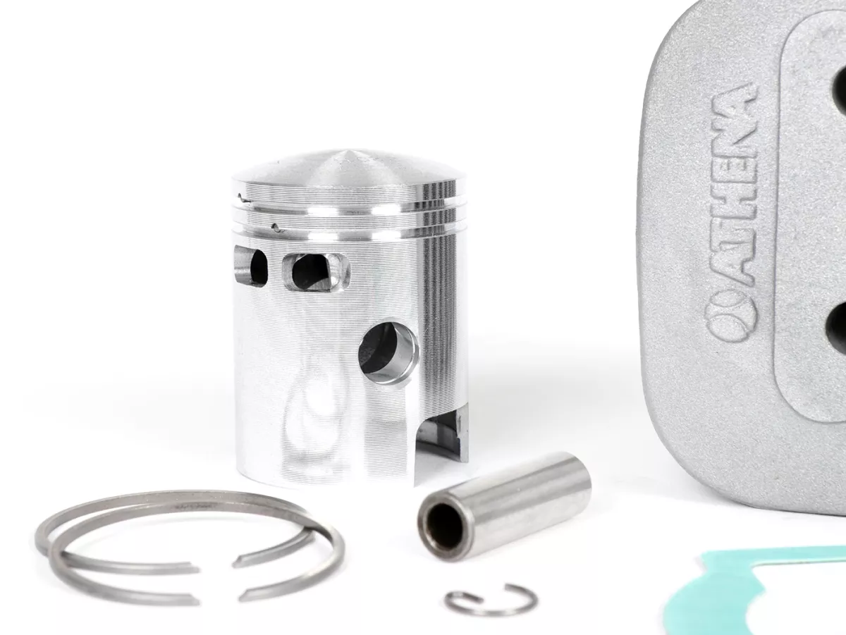 Cylinder -ATHENA 50 cc Alu Ø38,4mm- Piaggio Bravo, Ciao, Boxer, Si, Boss, Grillo, Pack2 (gudgeon pin = Ø 10mm) -