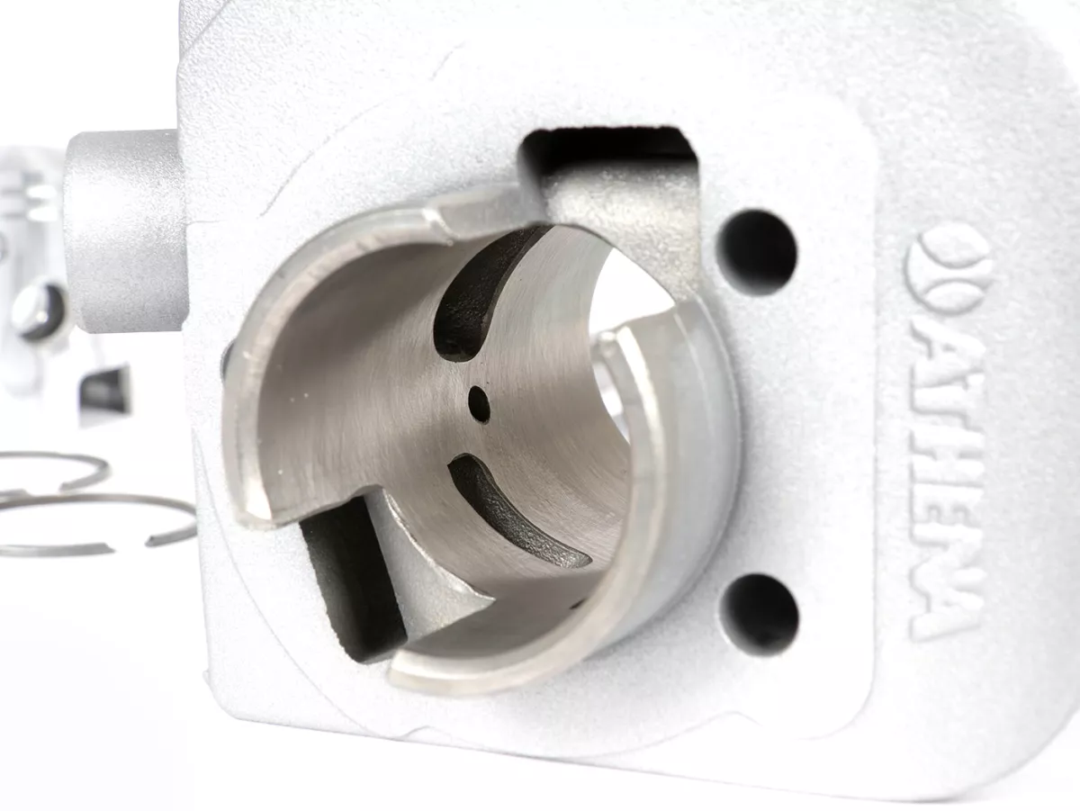 Cylinder -ATHENA 50 ccm aluminium Ø38,4mm- Piaggio Bravo, Ciao, Boss, Si, Boxer, Grillo, Pack2 (kolvstift = Ø 12mm)