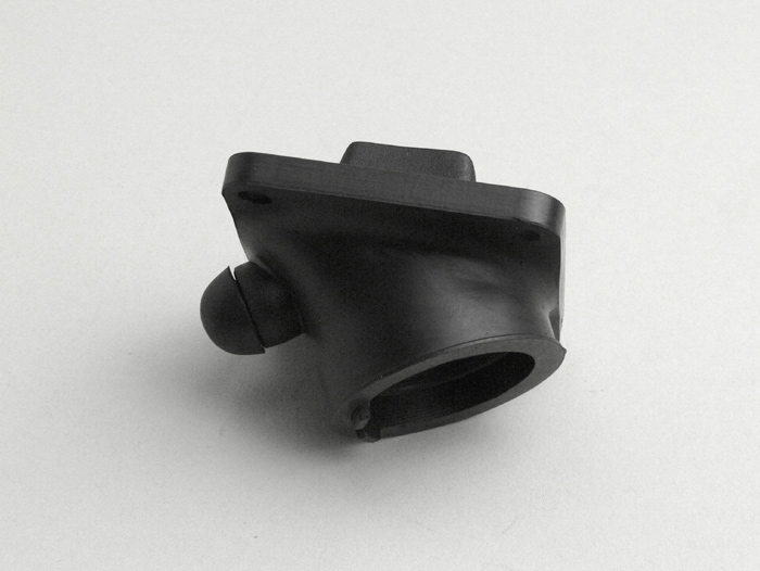 Intake rubber -ARIETE (Made in Italy) RD350 YPVS- Vespa PX, Rally180 (VSD1T), Rally200 (VSE1T), Sprint - AW=34mm - for MRB reed intake manifold
