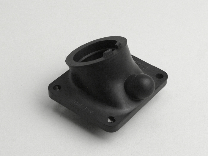 Intake rubber -ARIETE (Made in Italy) RD350 YPVS- Vespa PX, Rally180 (VSD1T), Rally200 (VSE1T), Sprint - AW=34mm - for MRB reed intake manifold