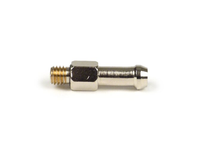Vacuümaansluiting -UNIVERSAL- M6 (SW=8, met O-ring, Ø binnen = 3,5mm, Ø buiten =6,1mm, lengte = 30mm)