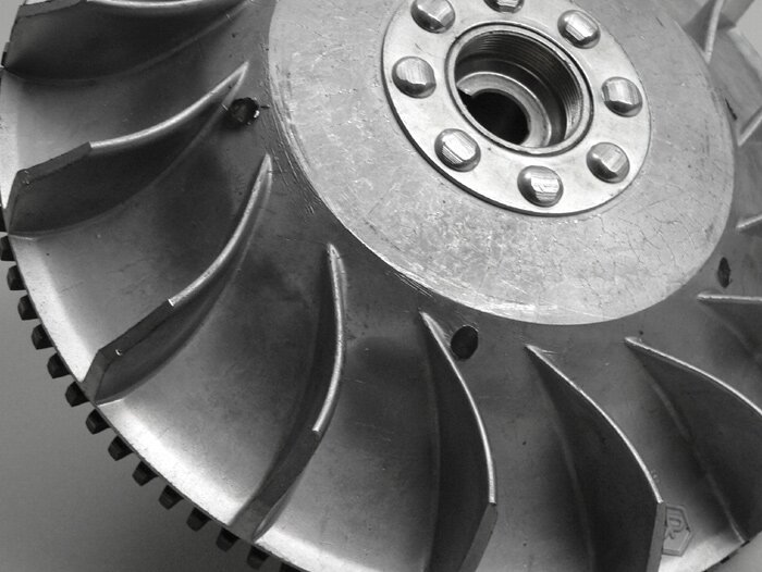 Flywheel -PIAGGIO 2300g (2100g without sprocket)- Vespa PX200 Elestart, Cosa200 Elestart