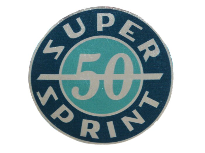 Badge boite à gants -QUALITÉ OEM- Vespa Super Sprint 50 - Vespa SS50 (1965-1966 )