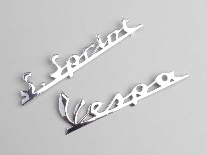 Belettering beenschild + achterframe -VESPA- Vespa S. Sprint 90 - Vespa SS90 (vanaf 1965)